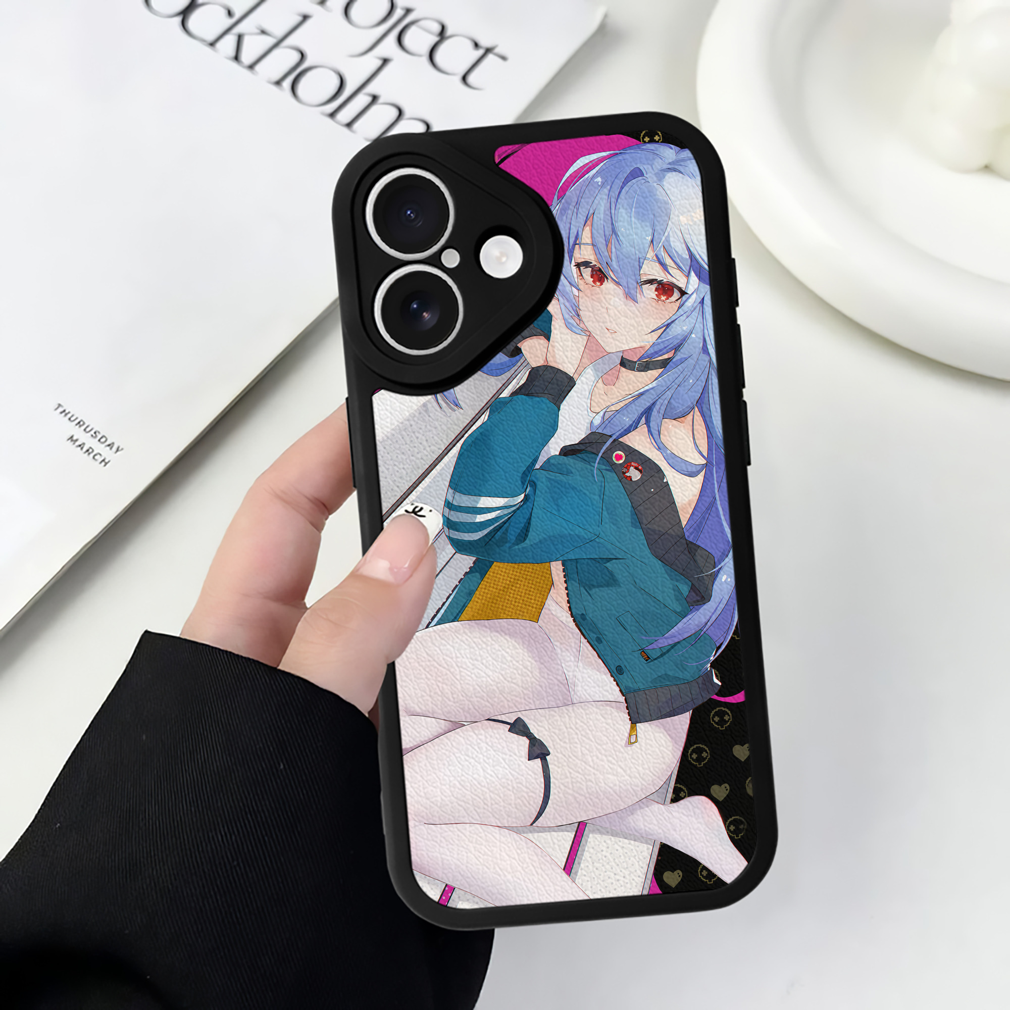 （画像用） EVA 新世紀エヴァンゲリオン 【iPhone 16シリーズ対応】シリコンスマホケース（レザー調） 材質：シリコン